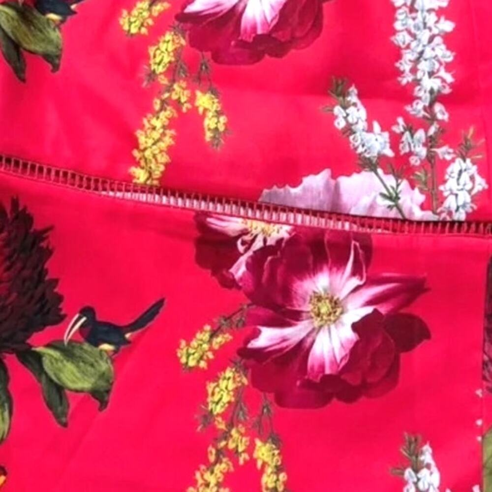Ted Baker Red Floral Wide Leg Jumpsuit | Size 4 - Picture 5 of 9
